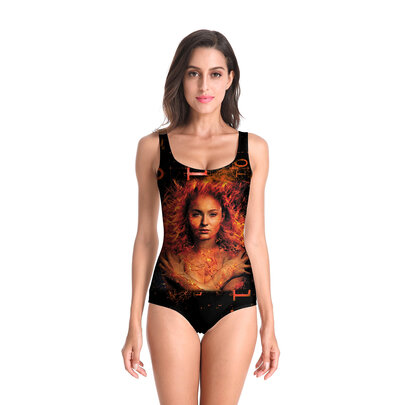 The Phoenix Force x-men marvel superhero swimdress for girls