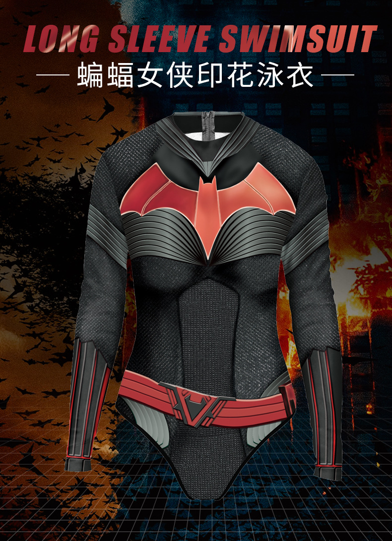 marvel superhero batman sexy swimwear for ladies