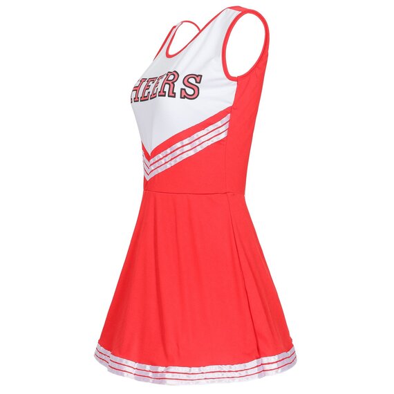 red  Cheerleader Costume for school ladies