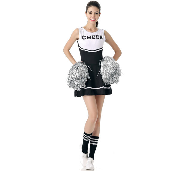 black cheerleader costume for girls