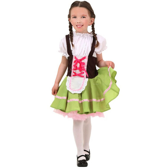 Child Gretel Costume for Germany traditional festival, Halloween party, cosplay party and any special occasion