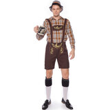 Adult Male Traditional Oktoberfest Costume Lederhosen