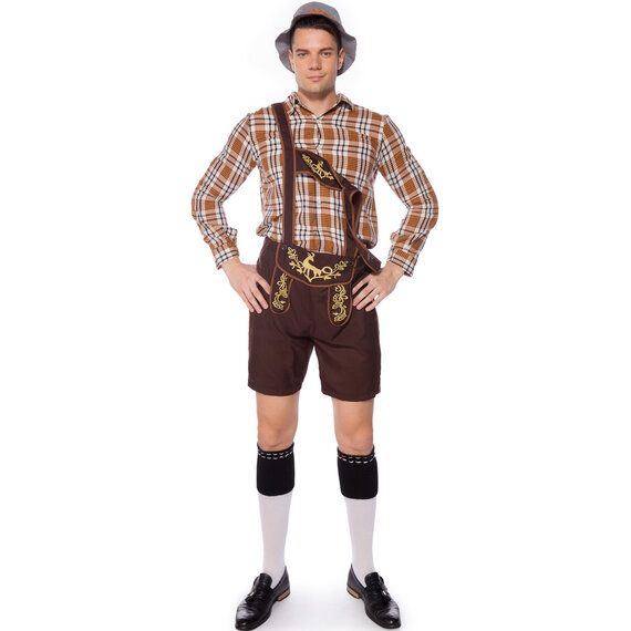 Bavarian Octoberfest German Beer Men's Costume