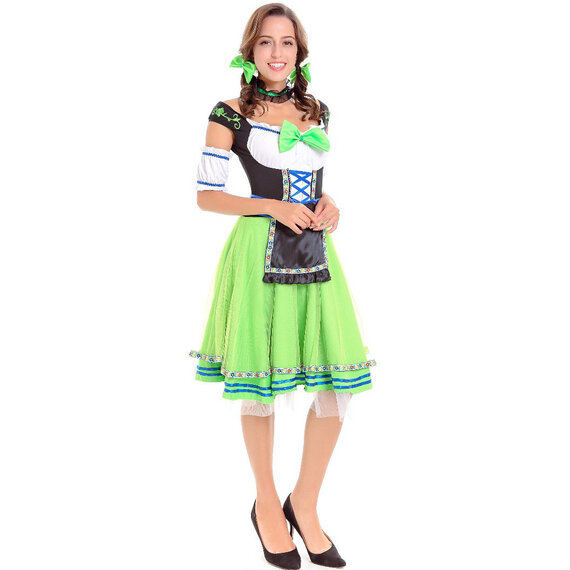 Oktoberfest Costumes Women Green And Black German Costume Women