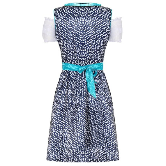 embroidery slim fit A swing dress for Oktoberfest