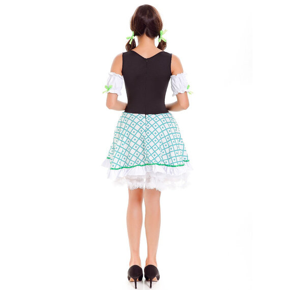 Women's Beer Garden Babe Oktoberfest Costume green