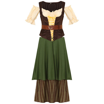 dirndl dress with a comfortable cold shoulder dress