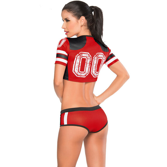 Football Cheerleader Costume red