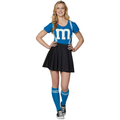 Adult Sexy Cheerleader Costume blue