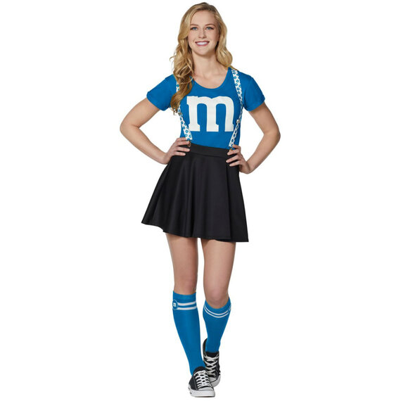 Adult Sexy Cheerleader Costume blue