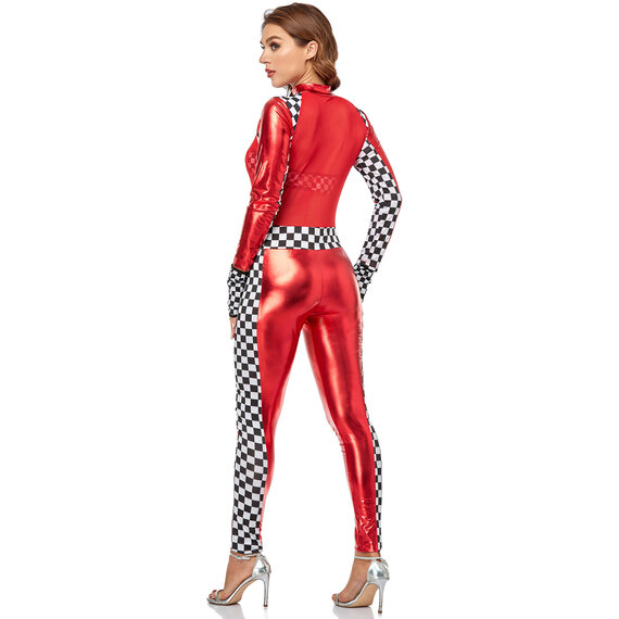 Sexy Ride It Race Car Girl Adult Costume PU