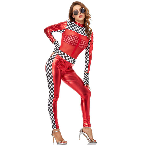 Sexy Halloween Adult Women's NASCAR Racing Girl Costume