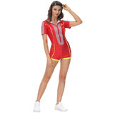 Ladies Sport Racing Racer Driver Grid Girl Grand Prix F1 Costume Fancy dress