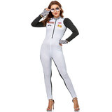 Women's Sexy Race Car Driver Costume Long sleeve catsuit