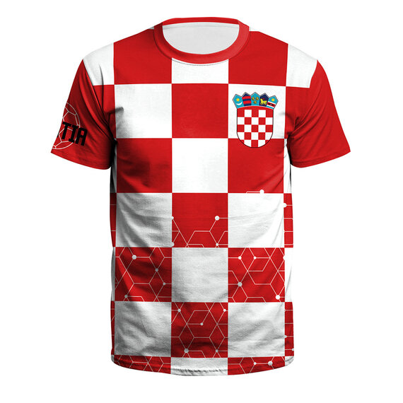 2022 World Classic Croatia Soccer Football Arch Cup Top Tee