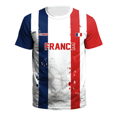 France 2022 World Cup Football Arch Cup print tee shirt