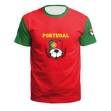 short sleeve crewneck 2022 Fifa World Cup Portugal National Football Team 3d print tee Shirt
