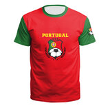 short sleeve crewneck 2022 Fifa World Cup Portugal National Football Team 3d print tee Shirt
