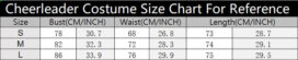 SKU 88248 Cheerleader Costume Size Chart