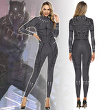 Women's Sexy Black Panther Wild Cat Jumpsuit