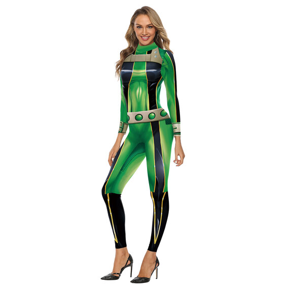 Overwatch Costume green catsuit for Women