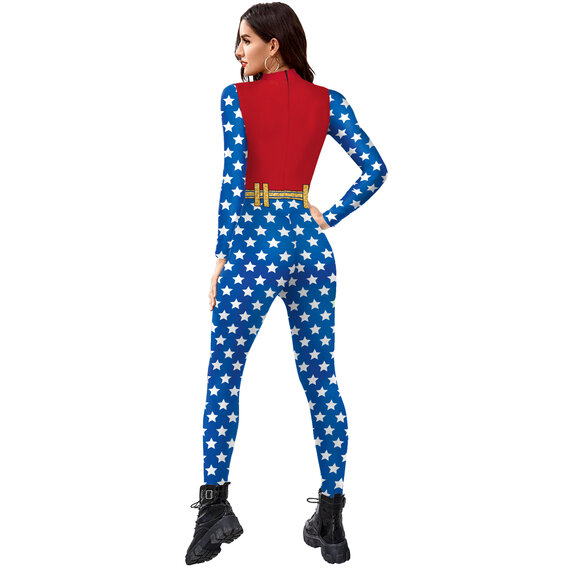 wonder woman jumpsuit role play costume