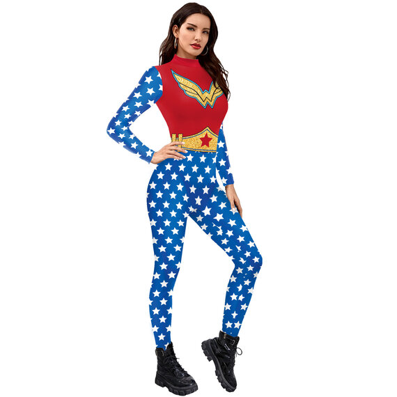 fashion wonder woman jumpsuit for sexy female