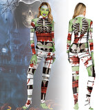 Women's Skeleton Jumpsuit - Costume