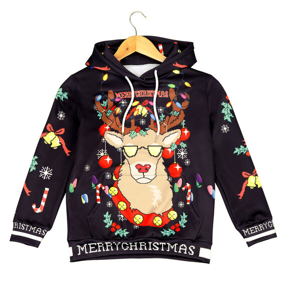 MERRY CHRISTMAS - 3D HOODIE children 2-12 years old