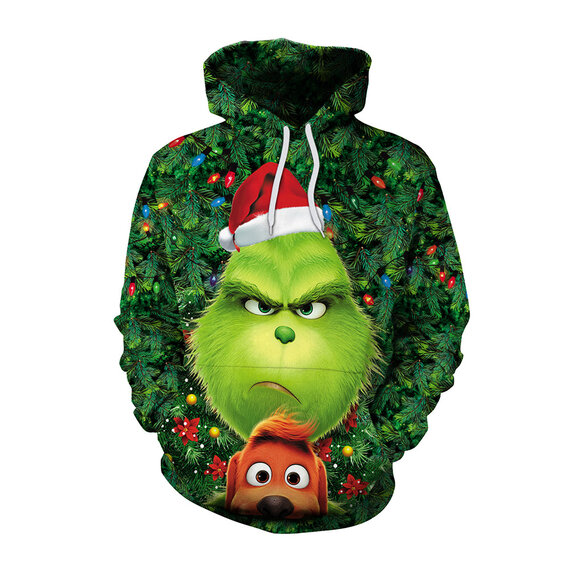The Grinch Stole Christmas Naughty Grinch graphic hoodie