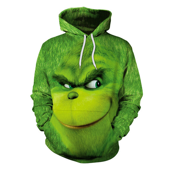 The Grinch Pullover Hooded Sweatshirt green