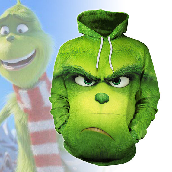 Dr. Seuss The Grinch Unisex Novelty Christmas Hoodie