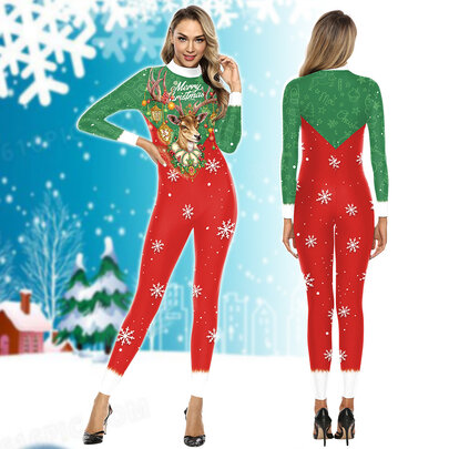 christmas party jumpsuit female