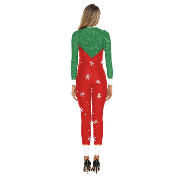 girls fashion christmas catsuit