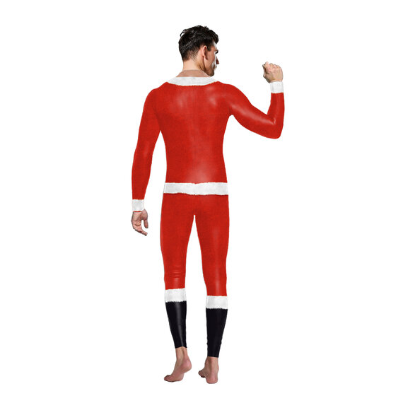 male Santa Claus bodysuit slim fit