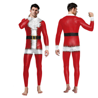 3D Digital Printing Cosplay Costumes Christmas bodysuit male