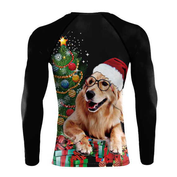 Fitness Christmas T-Shirt Labrador Dog