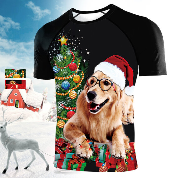 labrador retriever christmas tree funny dog lover xmas print shirt