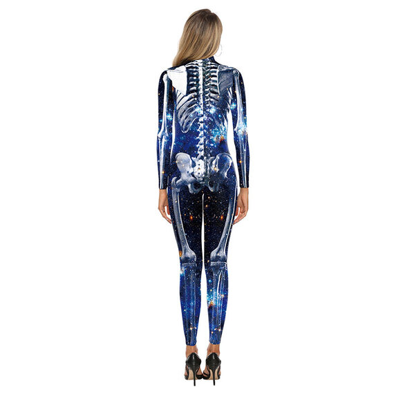 3D bodysuit catsuit Skeleton Starry Sky Graphic jumpsuit