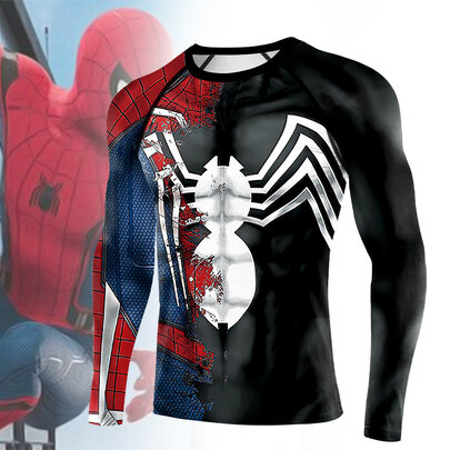 venom workout shirt Black red 