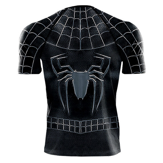Marvel Venom Suit Spider-Man Black Costume T-Shirt