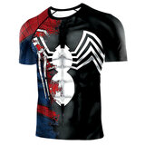 cool marvel comics superhero venom short sleeve workout tee shirt