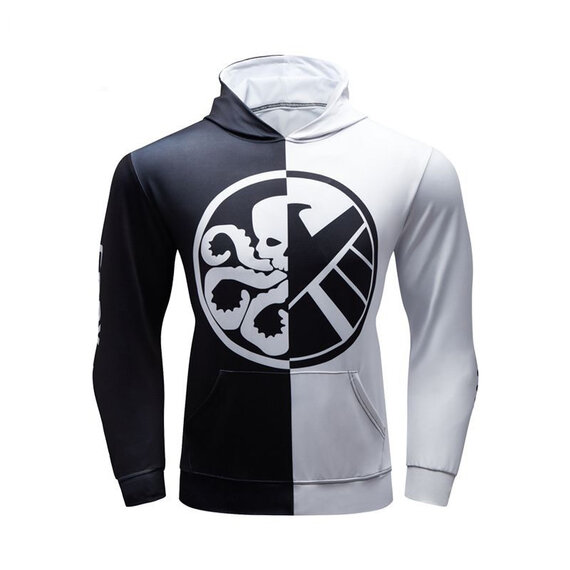 Marvel Captain America Avengers Comic Shield Logo pullover hoodie for workouts