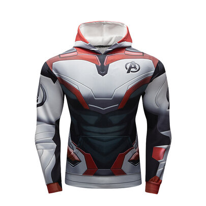 Quantum Avengers End Game 3d Graphic superhero hoodie for workouts