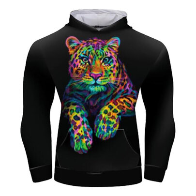 tiger fashion pullover hoodie,The stretchy, skin-friendly fabric and loose fit give you the perfect smooth feel and comfort