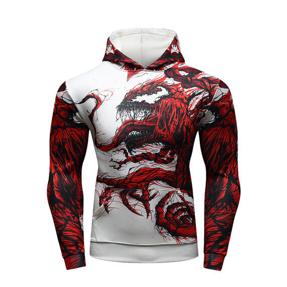 Venom Marvel Cosplay 3D Style Hooded Sweatshirt Unisex
