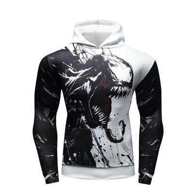Womens Mens Marvel Venom 3D Hoodie Pullover Print Pattern Fashion Sweatshirt Sportswear