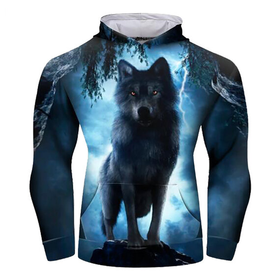 Wolf 3d print Hoodies Hoodie Men Women Hip Hop Autumn Winter Hoodie Tops