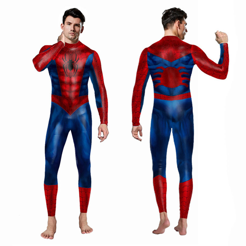 Spider Man Cosplay Costume Sexy Bodysuit Superhero Spider Man Sexy Women  Black Jumpsuit For Adult Halloween Cosplay Party