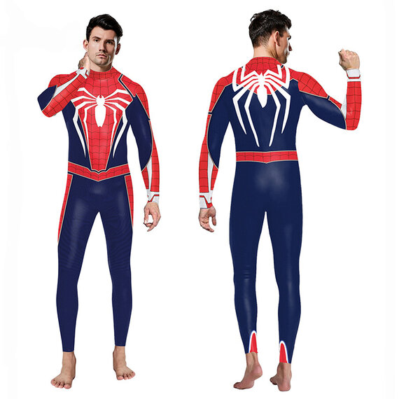 marvel spider man ps4 superhero costume jumpsuit halloween party